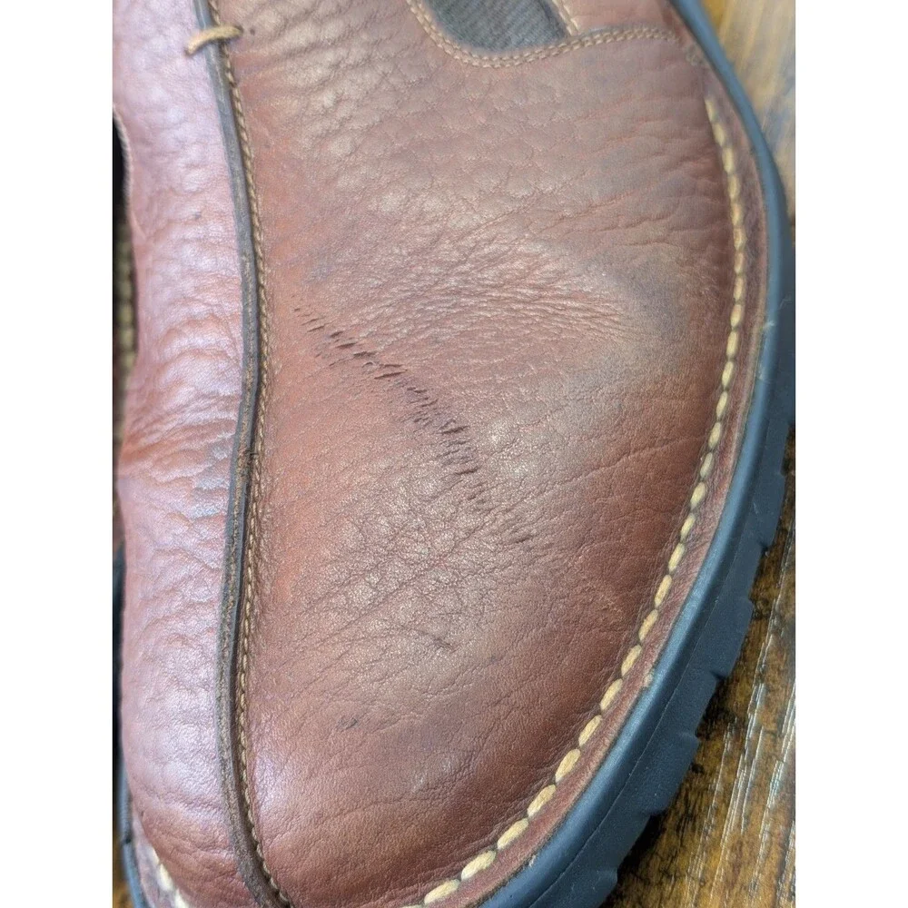 H.S. Trask Mens Size 13 Brown Leather Slip On Loafers Casual Comfort Shoes